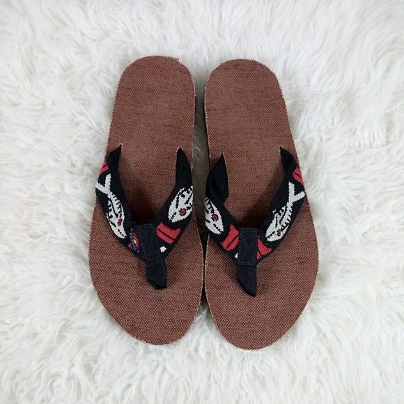 rainbow sandals hemp fish